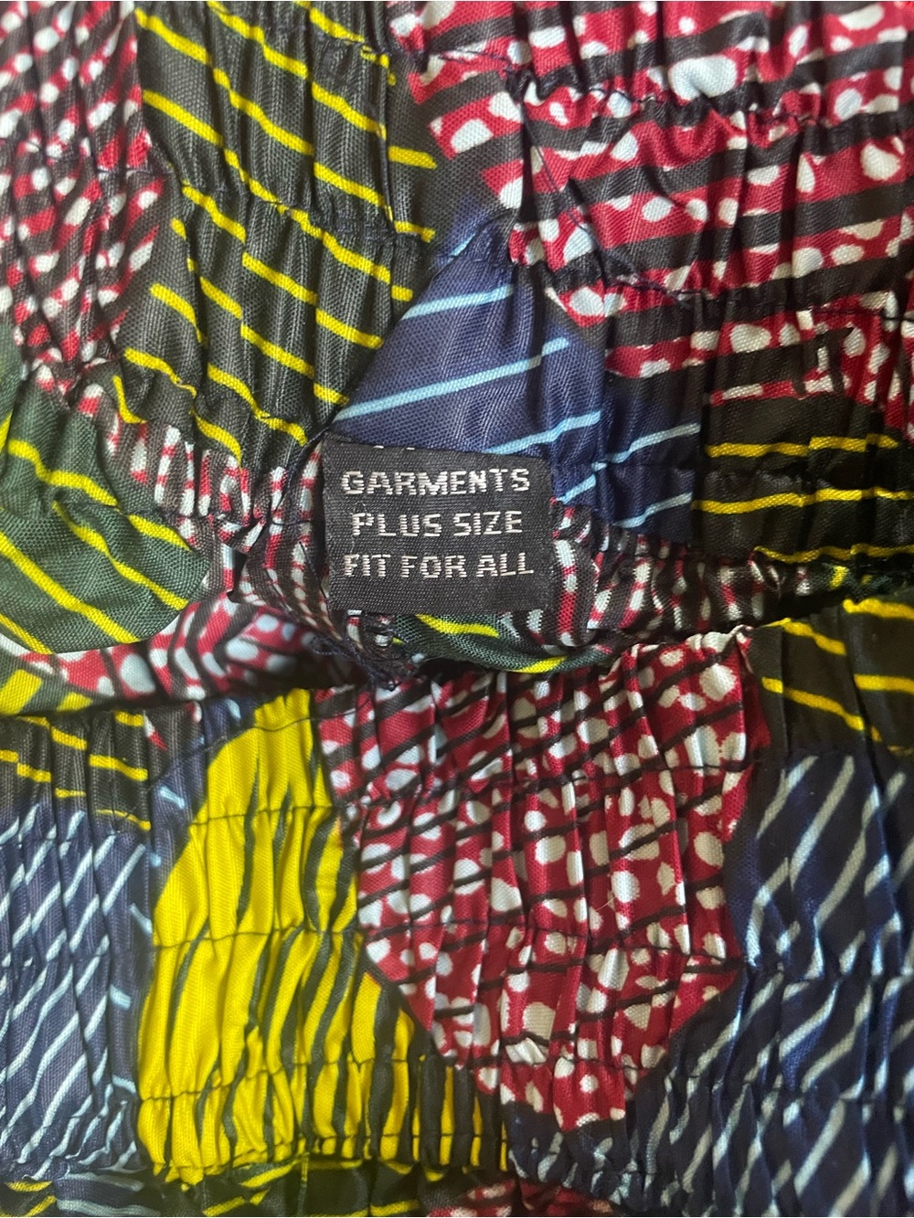 Pleated A-Line Midi Skirt in Navy, Olive & Pink Geometric Print - Picture 8 of 8